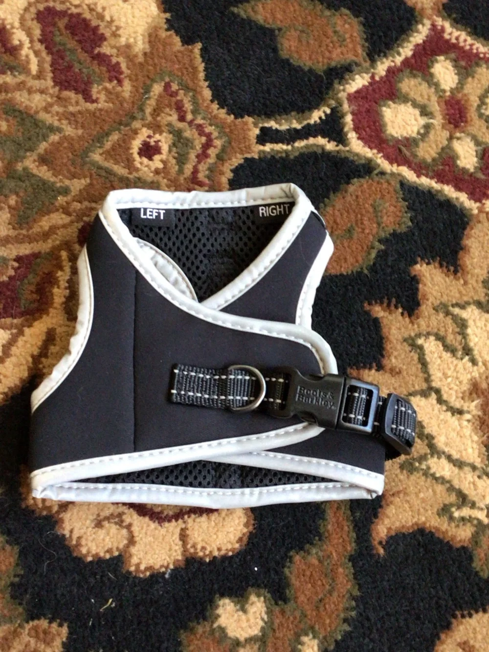 Boots & Barkley Black and Grey Cat Harness Vest
